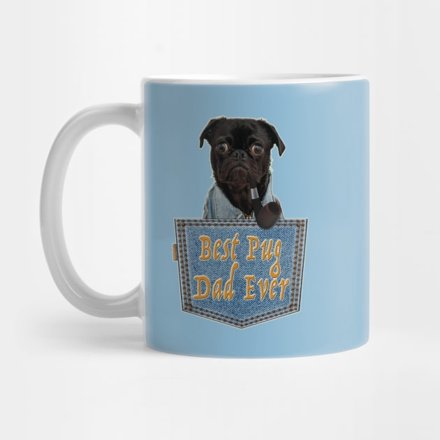 Daddy Pug; The Best Pug Dad Gift by aastal72